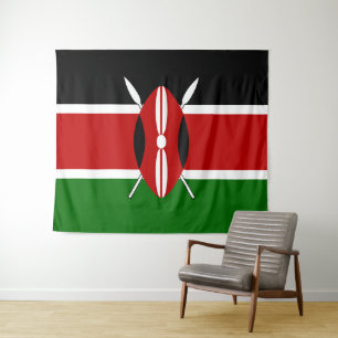 Tapiz Bandera de los masái de Kenia Bendera ya Kenya