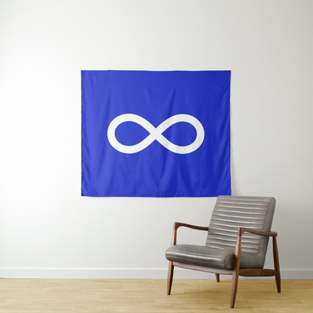 Tapiz Bandera de Metis, bandera de Métis (In situ (horizontal))