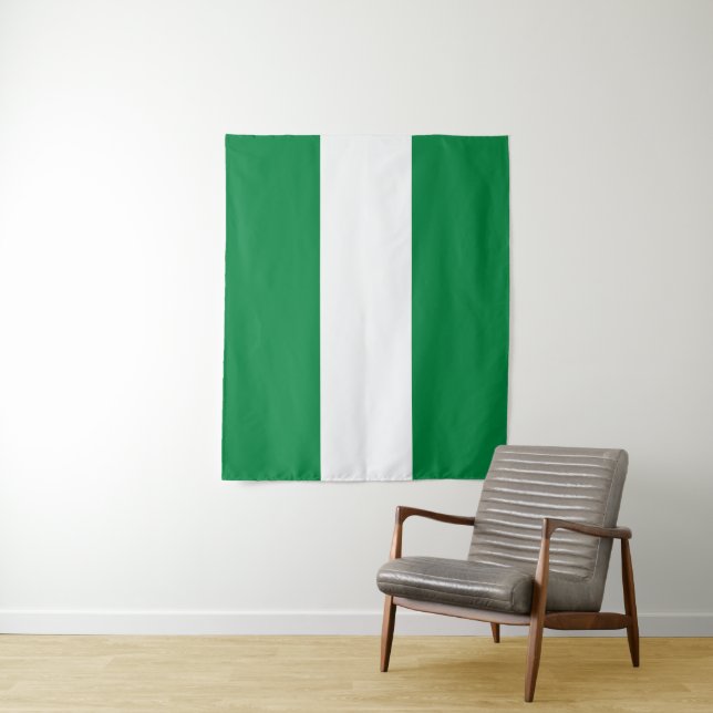 Tapiz Bandera de Nigeria (In situ)
