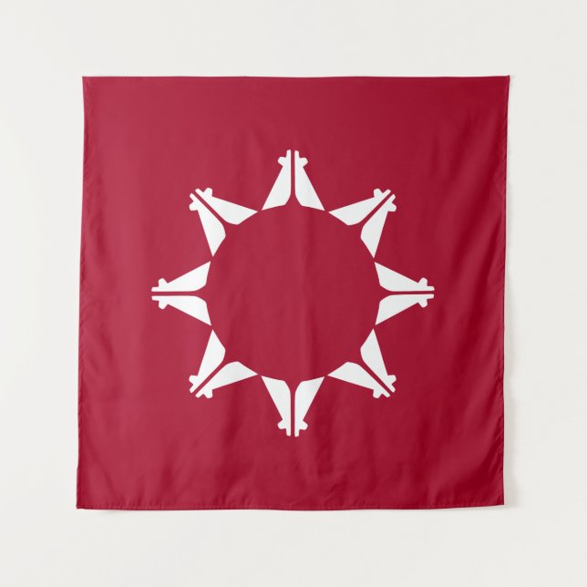 Tapiz Bandera de Oglala Lakota Sioux (Anverso)