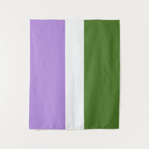 Tapiz Bandera de orgullo genderqueer de SlipperyJoe lava