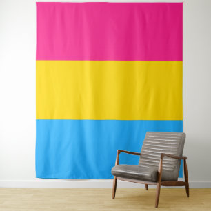 Tapiz Bandera de orgullo pansexual vertical