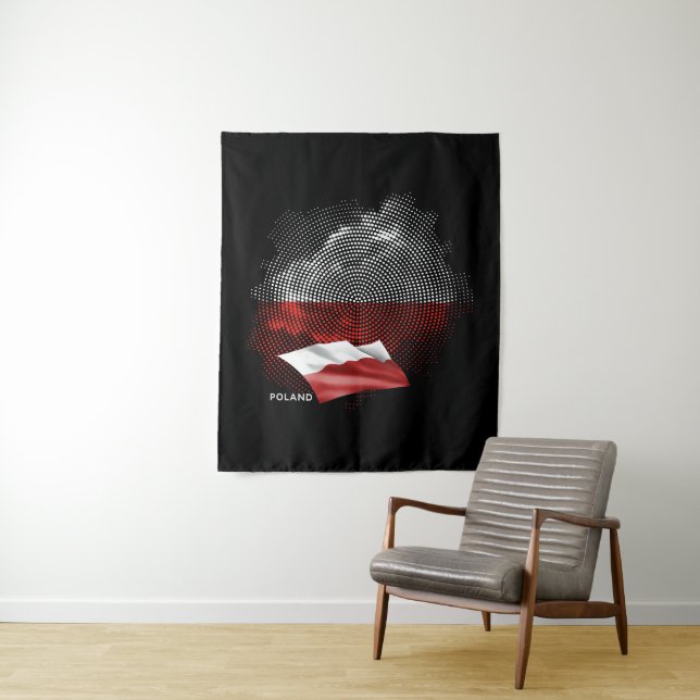 Tapiz bandera de Polonia (In situ)