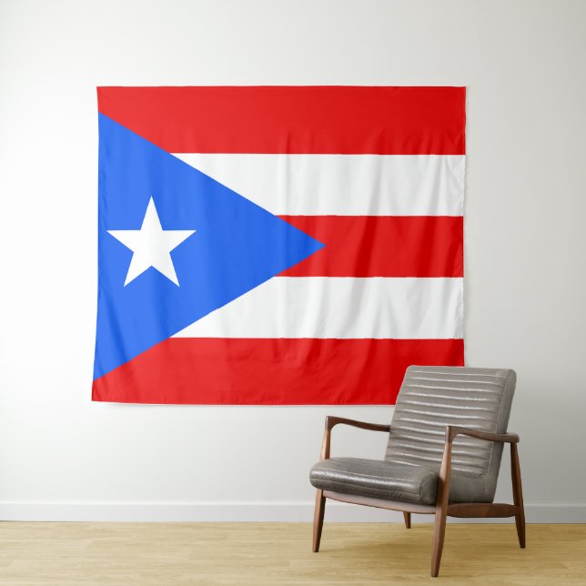 Tapiz Bandera de Puerto Rico (In situ (horizontal))