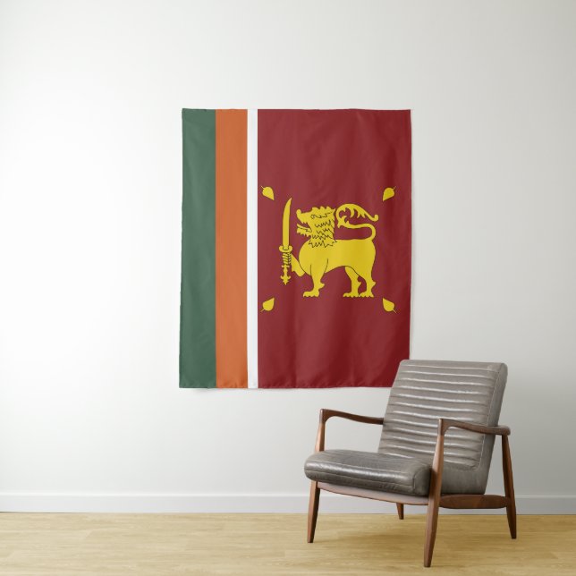 Tapiz Bandera de Sri Lanka (In situ)
