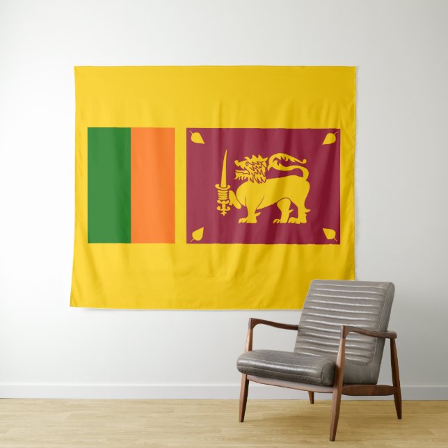Tapiz Bandera de Sri Lanka (In situ (horizontal))