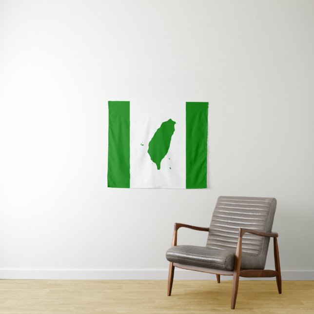 Tapiz Bandera de Taiwán independiente - 臺灣獨立運動 - 台灣獨立運動 (In situ (horizontal))