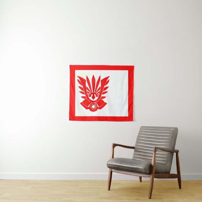 Tapiz Bandera de Tatenokai, Yukio Mishima (In situ (horizontal))