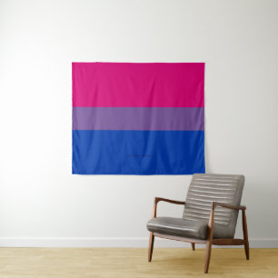 Tapiz Bandera del Orgullo Bisexual de SlipperyJoe lavand