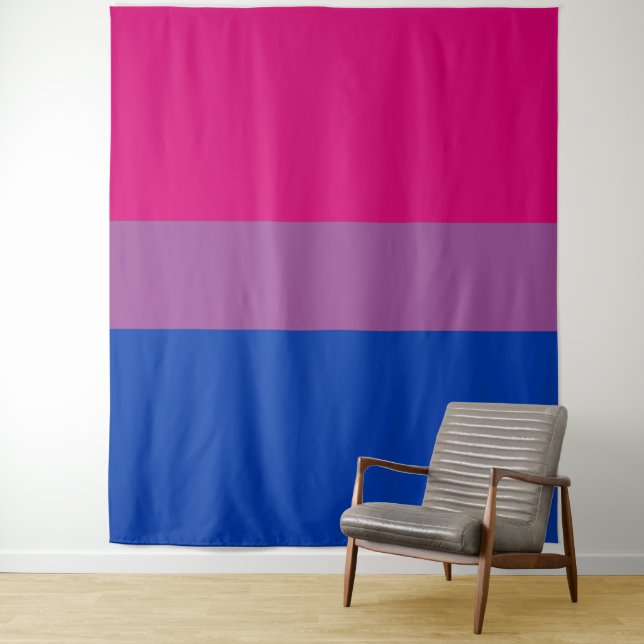 Tapiz Bandera del Orgullo Bisexual Vertical (In situ)