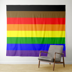 Tapiz Bandera del Orgullo de Filadelfia en Horizontal