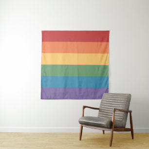 Tapiz Bandera del Orgullo Gay calentada 57 x 57