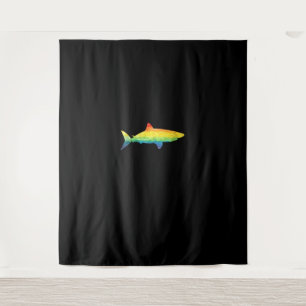 Tapiz Bandera del orgullo gay del tiburón arcoiris LGBTQ