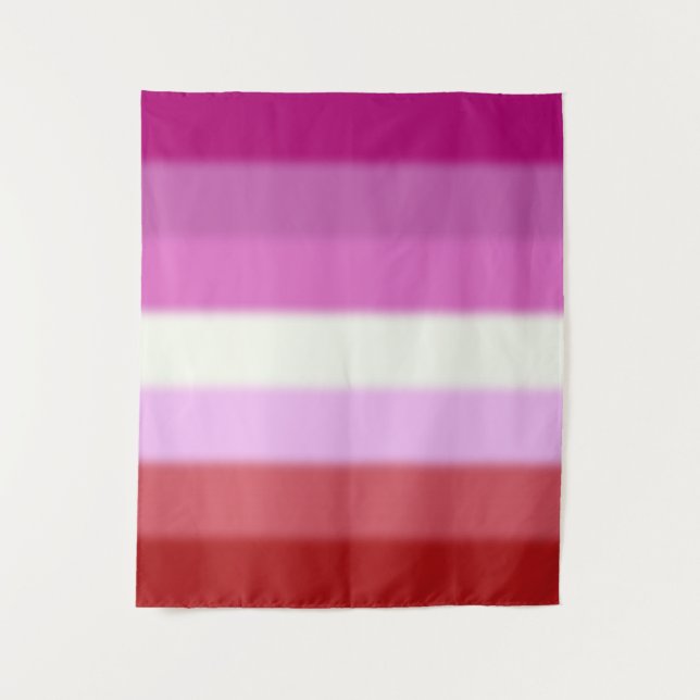 Tapiz Bandera del orgullo lésbico caído (Anverso)