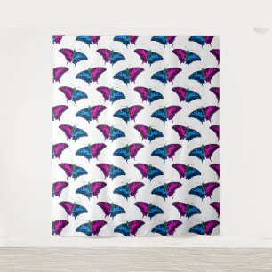 Tapiz Bandera del Orgullo Polisexual Mariposa de cerda