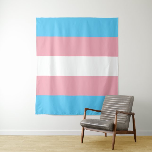 Tapiz Bandera del Orgullo Transgénero (In situ)
