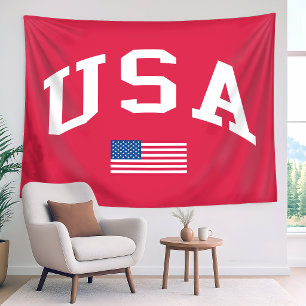 Tapiz Bandera estadounidense del día de la independencia