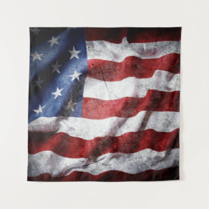 Tapiz Bandera estadounidense enmarañada.