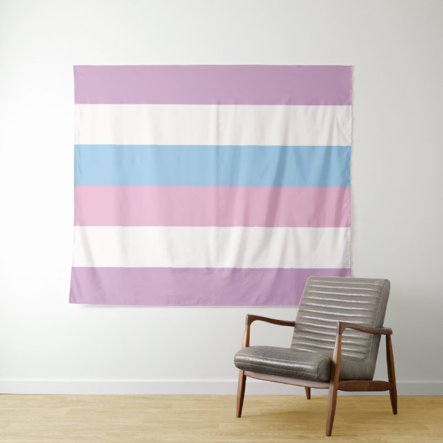 Tapiz Bandera intersexual grande LGBT (In situ (horizontal))