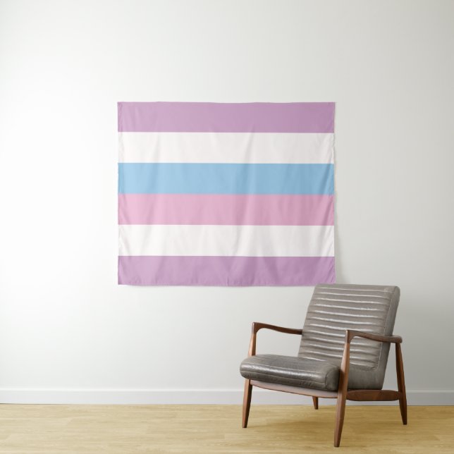 Tapiz Bandera Intersexual Mediana LGBT (In situ (horizontal))