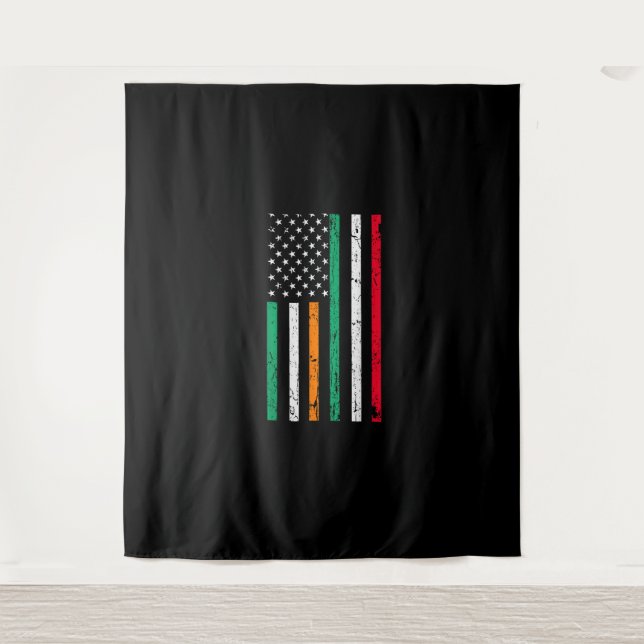 Tapiz Bandera irlandesa norteamericana Irlanda Italia ST (Anverso)