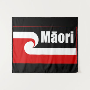 Tapiz Bandera maorí,Bandera de Tino Rangatiratanga, maor