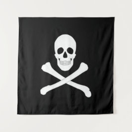 Tapiz Bandera pirata (cráneo y cruz) (Jolly Roger)