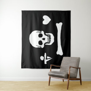 Tapiz Bandera pirata de Stede Bonnet Jolly Roger