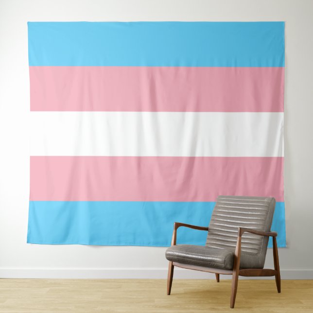 Tapiz Bandera transgénero extra grande (In situ (horizontal))