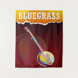 Tapiz banjo de bluegrass