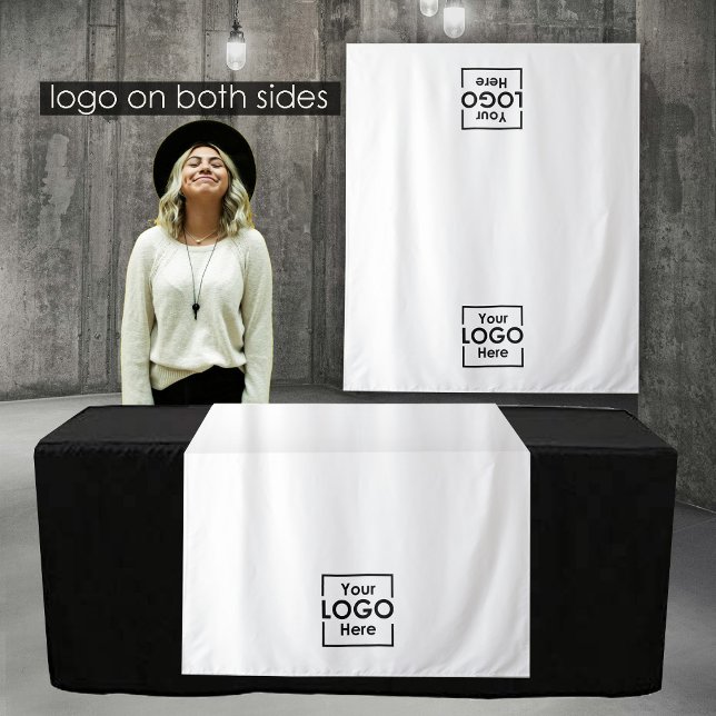 Tapiz Banner comercial de personalizado Table Runner 2 e (Custom Table Runner Banner Business 2 Logos Events Tapestry)