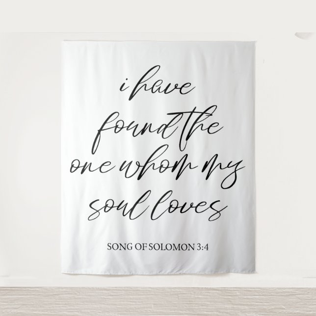 Tapiz Banner de fondo Boda personalizado elegante (Anverso)