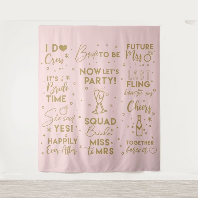 Tapiz Banner de fondo para cabina de fotos rosa para Des (Anverso)