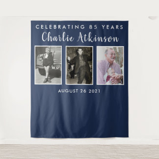 Tapiz banner de fondo para fotocolumna del 85 cumpleaños