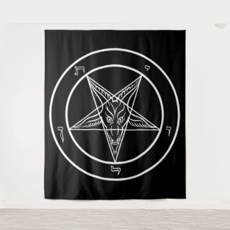 Tapiz Baphomet ENORME de 88" x 104"