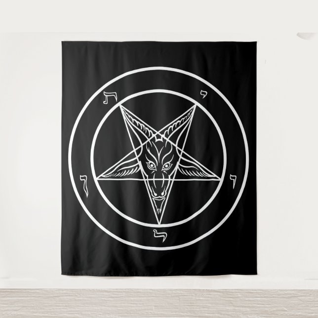 Tapiz Baphomet ENORME de 88" x 104" (Anverso)