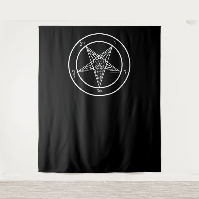 Tapiz Baphomet HUGE Ritual Chamber Tapestry 88"x104" (Anverso)