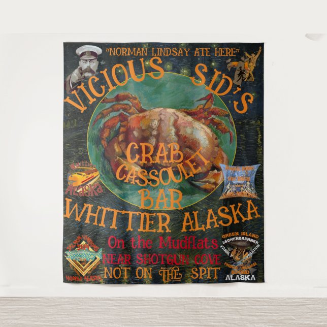 TAPIZ BAR DE CASSOULET DE VICIOUS SID WHITTIER ALASKA (Anverso)