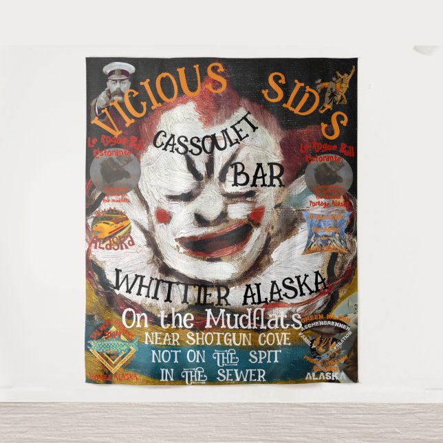 TAPIZ BAR DE CASSOULET DE VICIOUS SID WHITTIER ALASKA (Anverso)