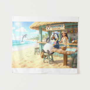 Tapiz Bar de playa del pingüino
