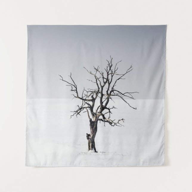 TAPIZ BARE TREE IN THE MIDDLE OF SNOW (Anverso)