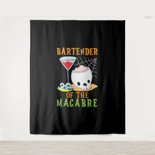 Tapiz Barman de la Macabre Bartender Halloween