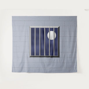 Tapiz Barras Metalizado de pared bloqueada Fondo de luna