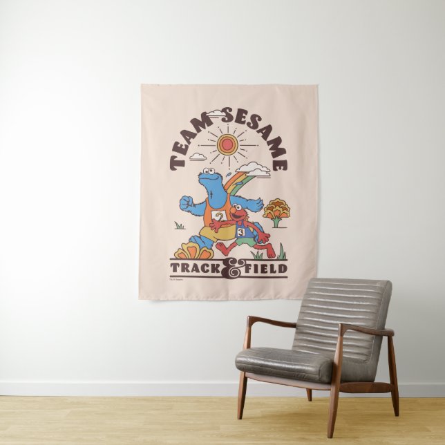 Tapiz Barrio Sésamo | Pista de Sésamo de equipo (In situ)