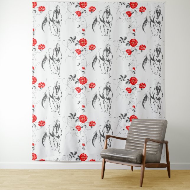 Tapiz barroco de caballos (In situ)