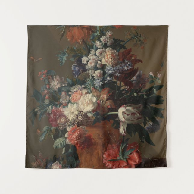 Tapiz Base de flores - Jan van Huysum (Anverso)