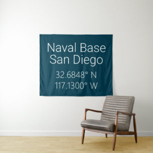 Tapiz Base naval San Diego Latitud Longitud