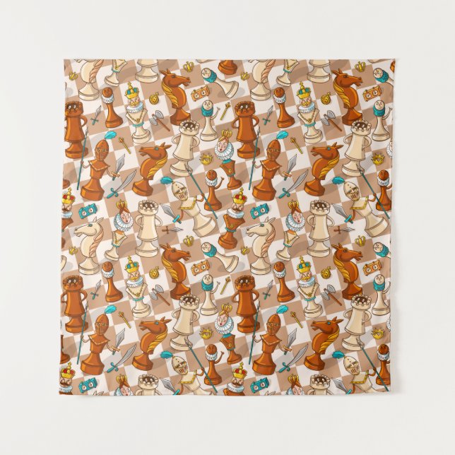 Tapiz Batalla de ajedrez (Anverso)