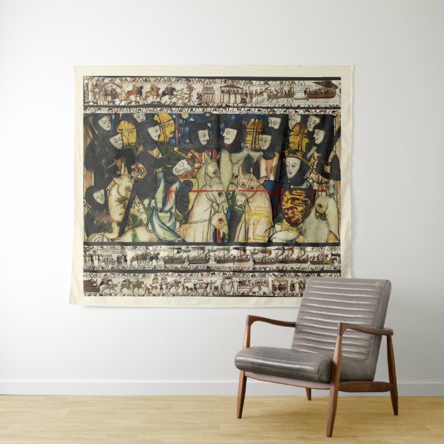 Tapiz BAYEUX TAPESTRÍA 1066 Muerte del Rey Harold (In situ (horizontal))