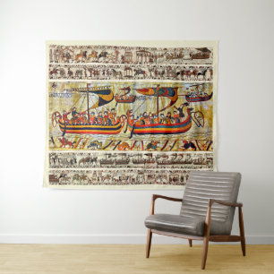 TAPIZ BAYEUX TAPESTRY 1066 VIKING BIPS